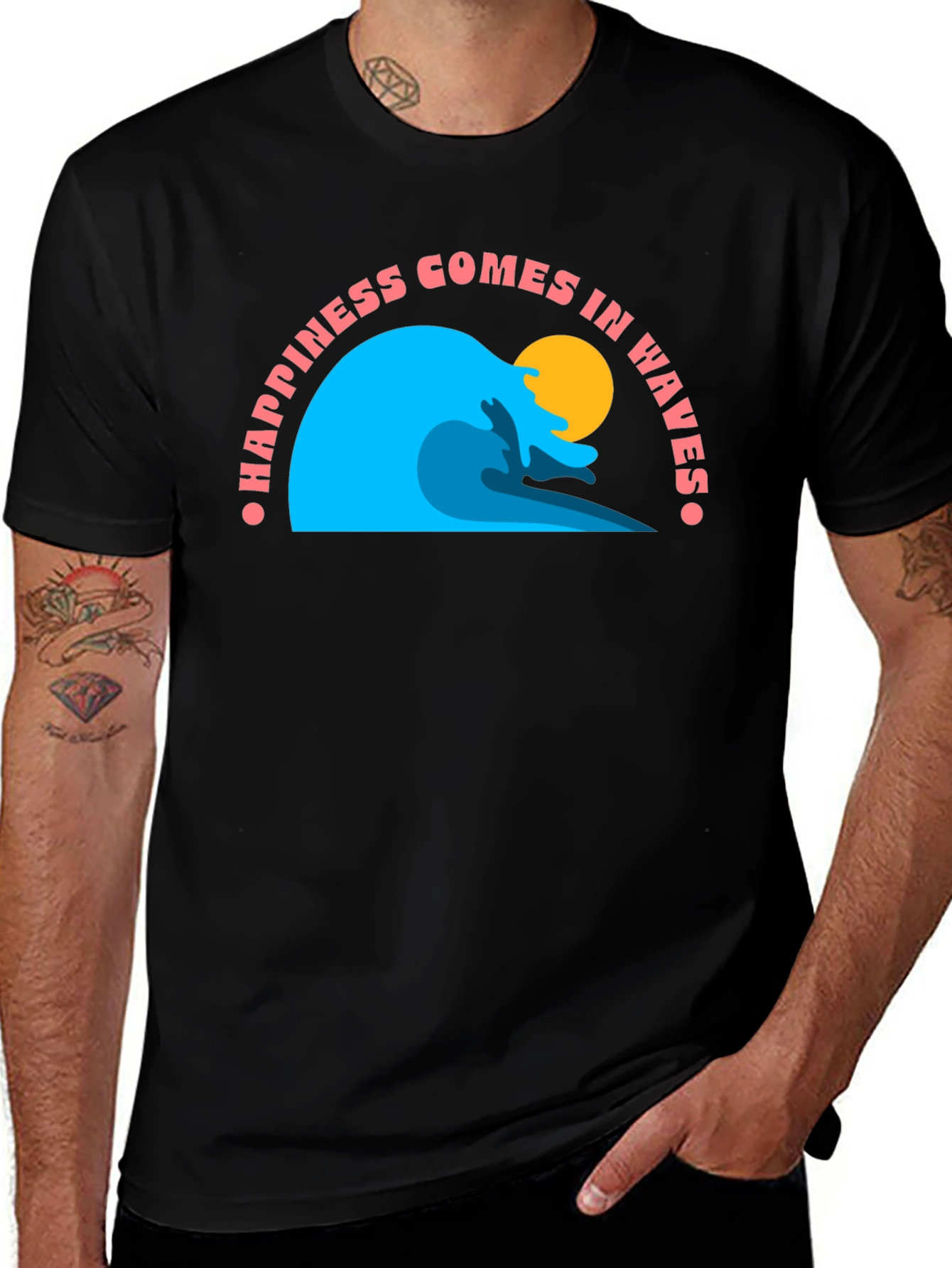 Happiness Waves Graphic Tee