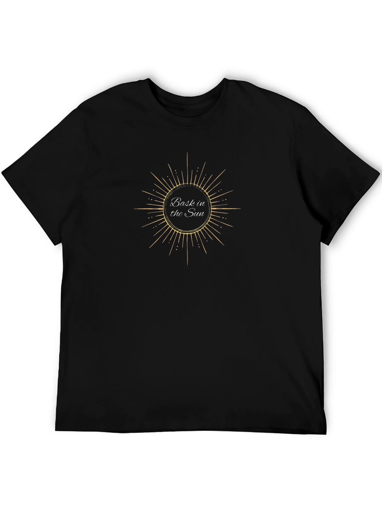Bask in the Sun Graphic Black T-Shirt