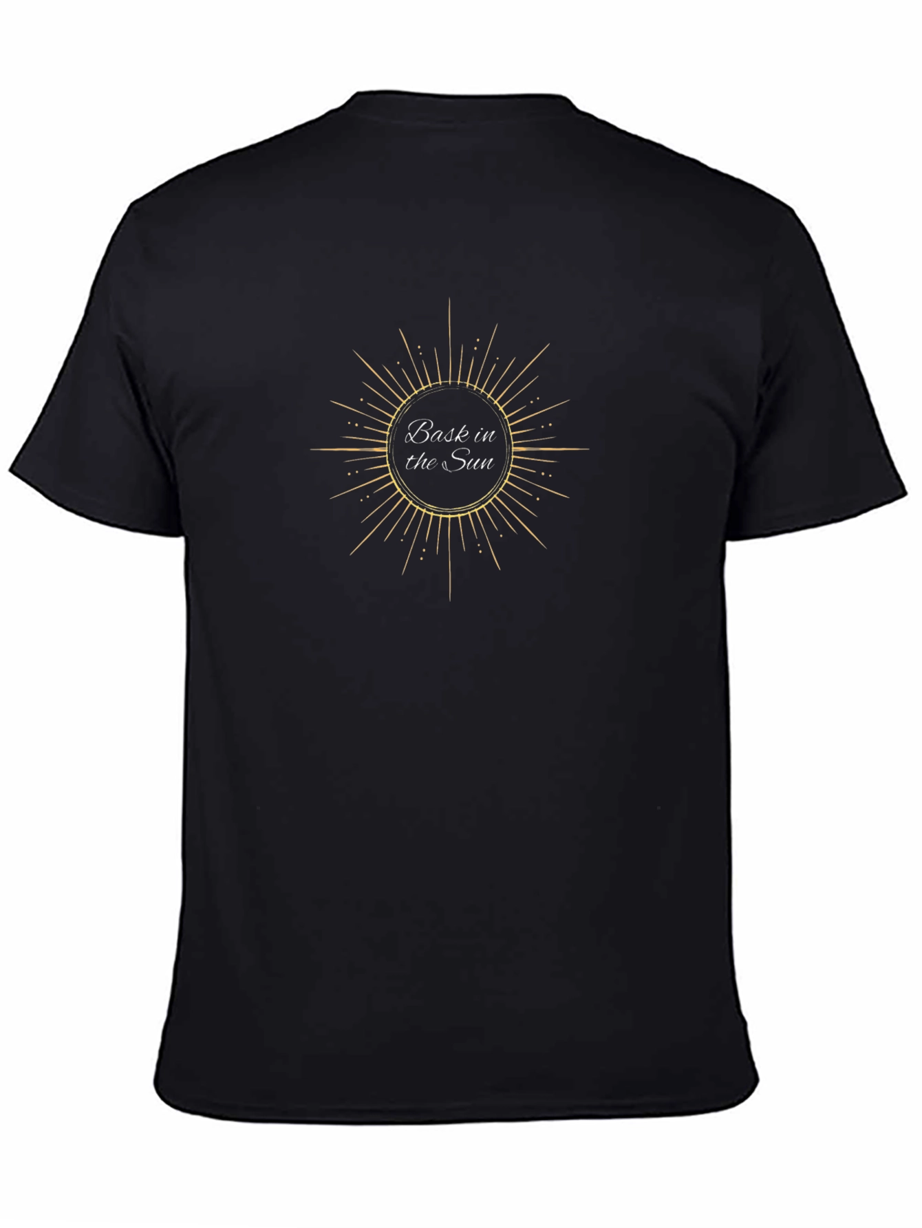 Bask in the Sun Graphic Black T-Shirt