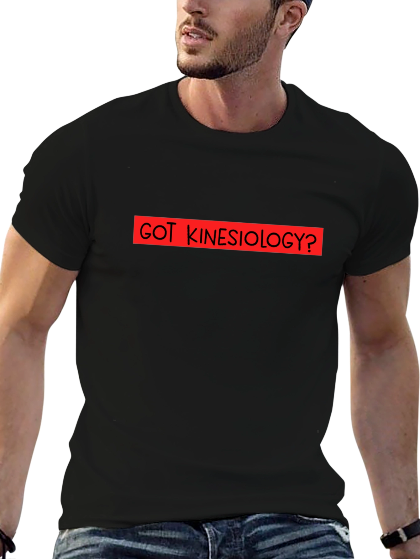 Got Kinesiology? Black Graphic T-Shirt