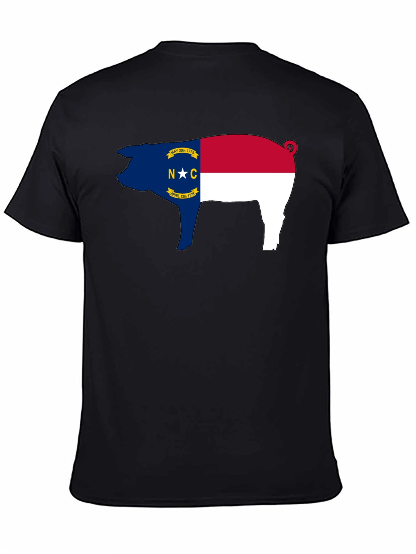 NC Pig Black T-Shirt