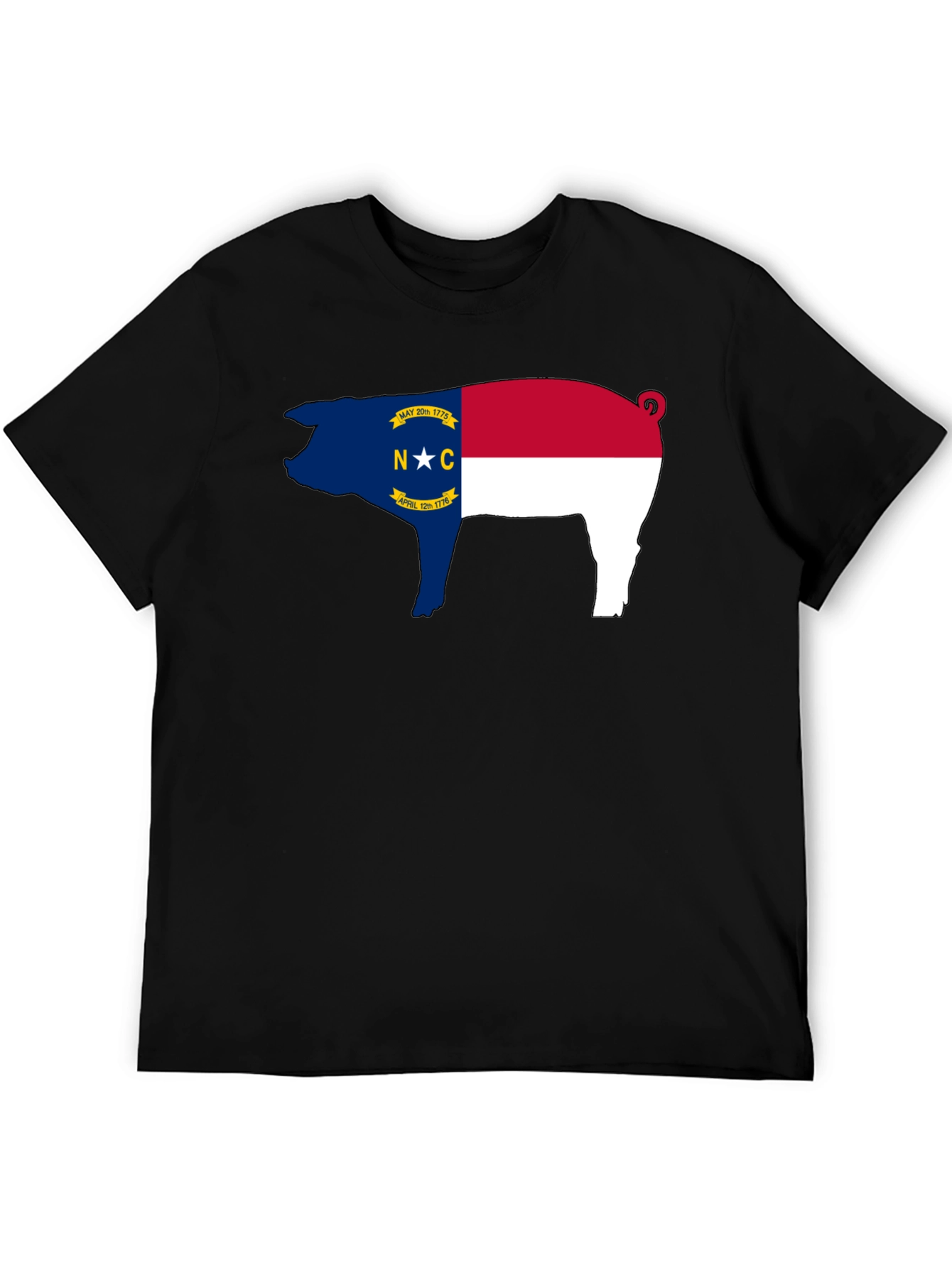 NC Pig Black T-Shirt