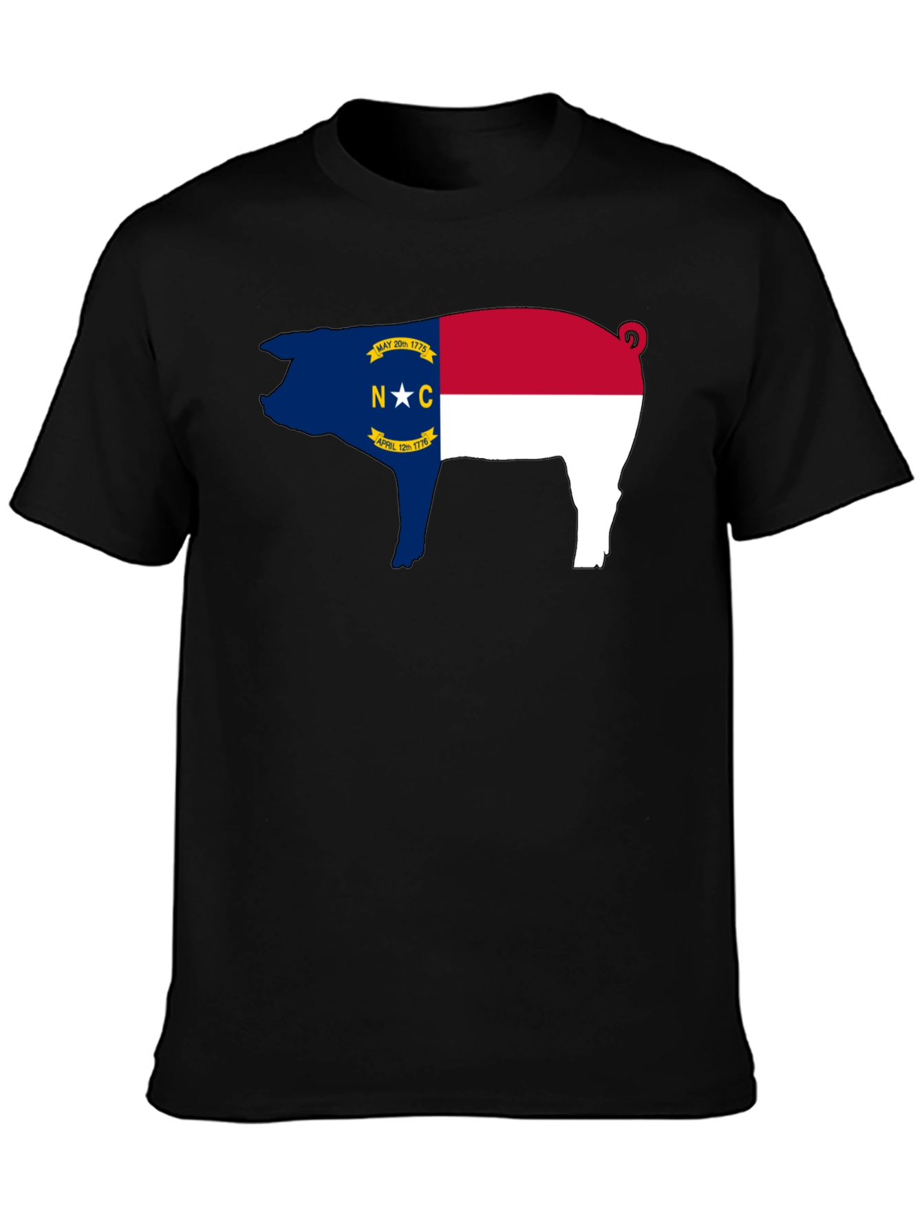 NC Pig Black T-Shirt
