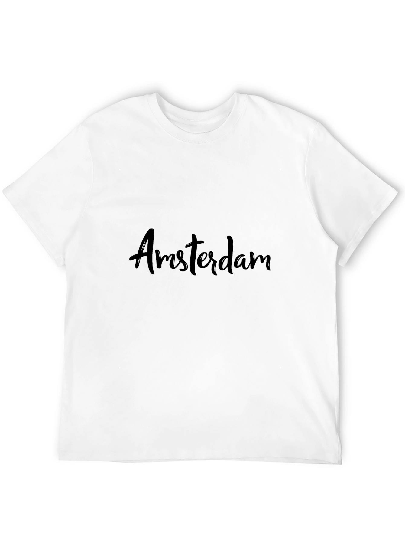 Amsterdam Graphic Print Tee - Black