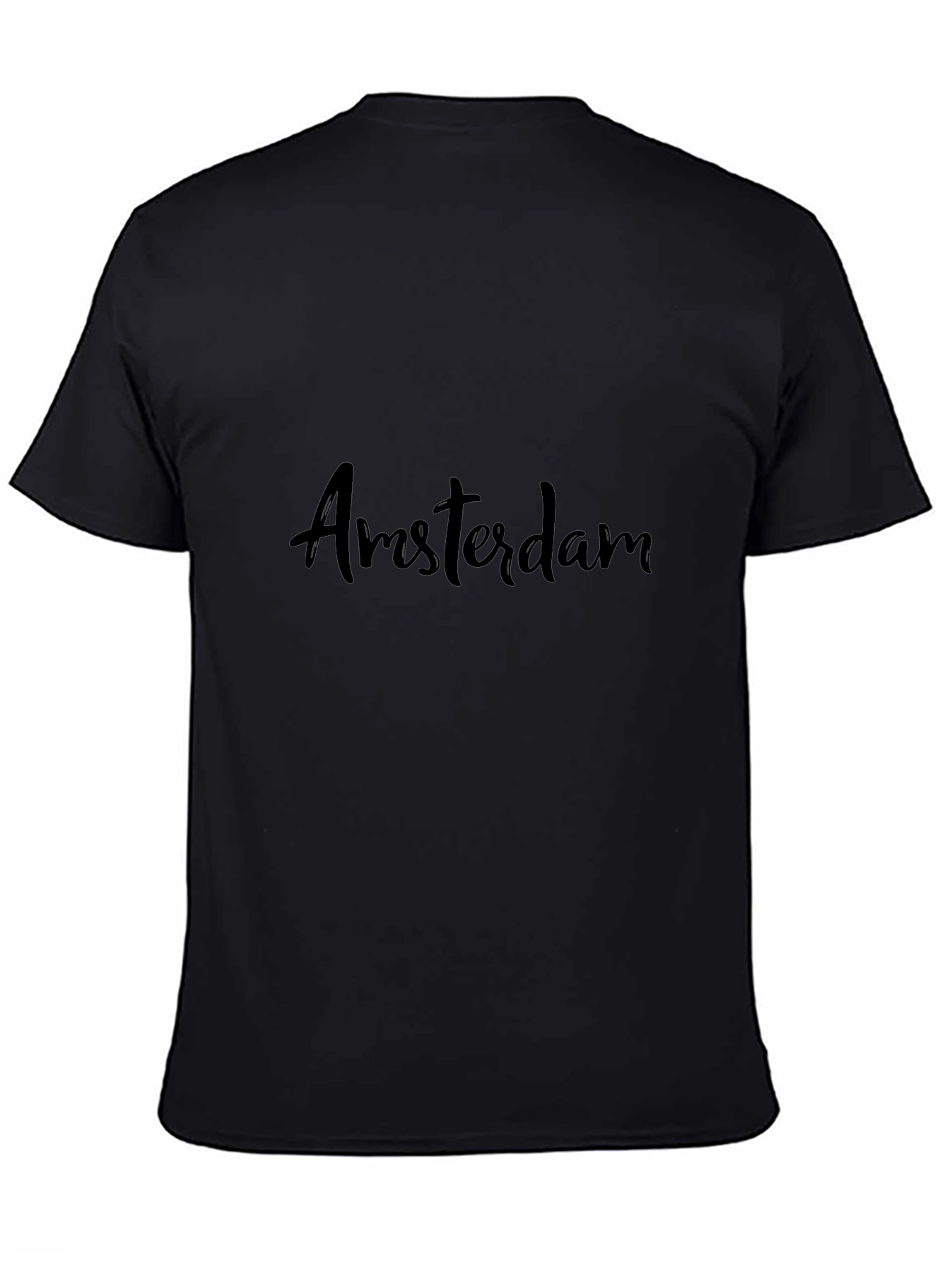 Amsterdam Graphic Print Tee - Black