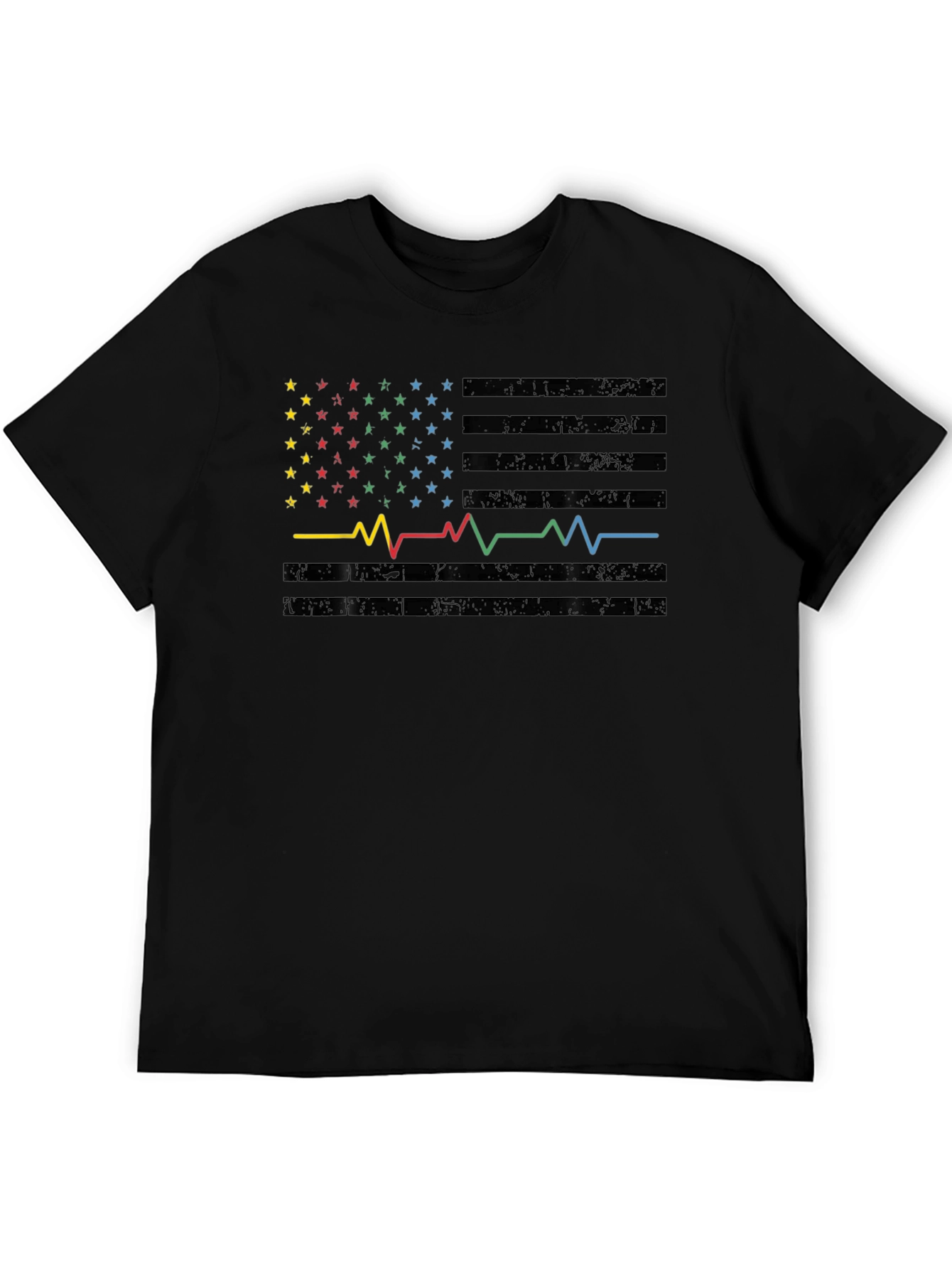 Heartbeat American Flag Graphic Tee