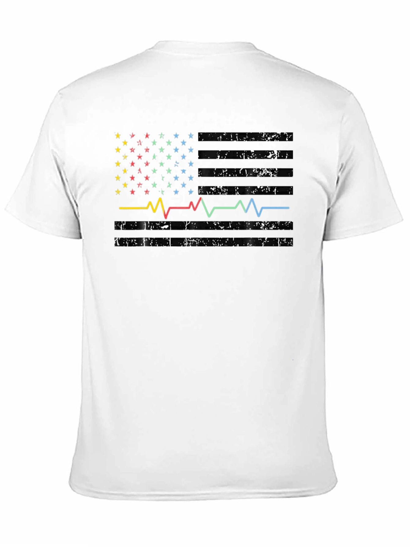 Heartbeat American Flag Graphic Tee