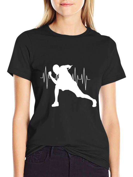 Heartbeat Runner Black T-Shirt