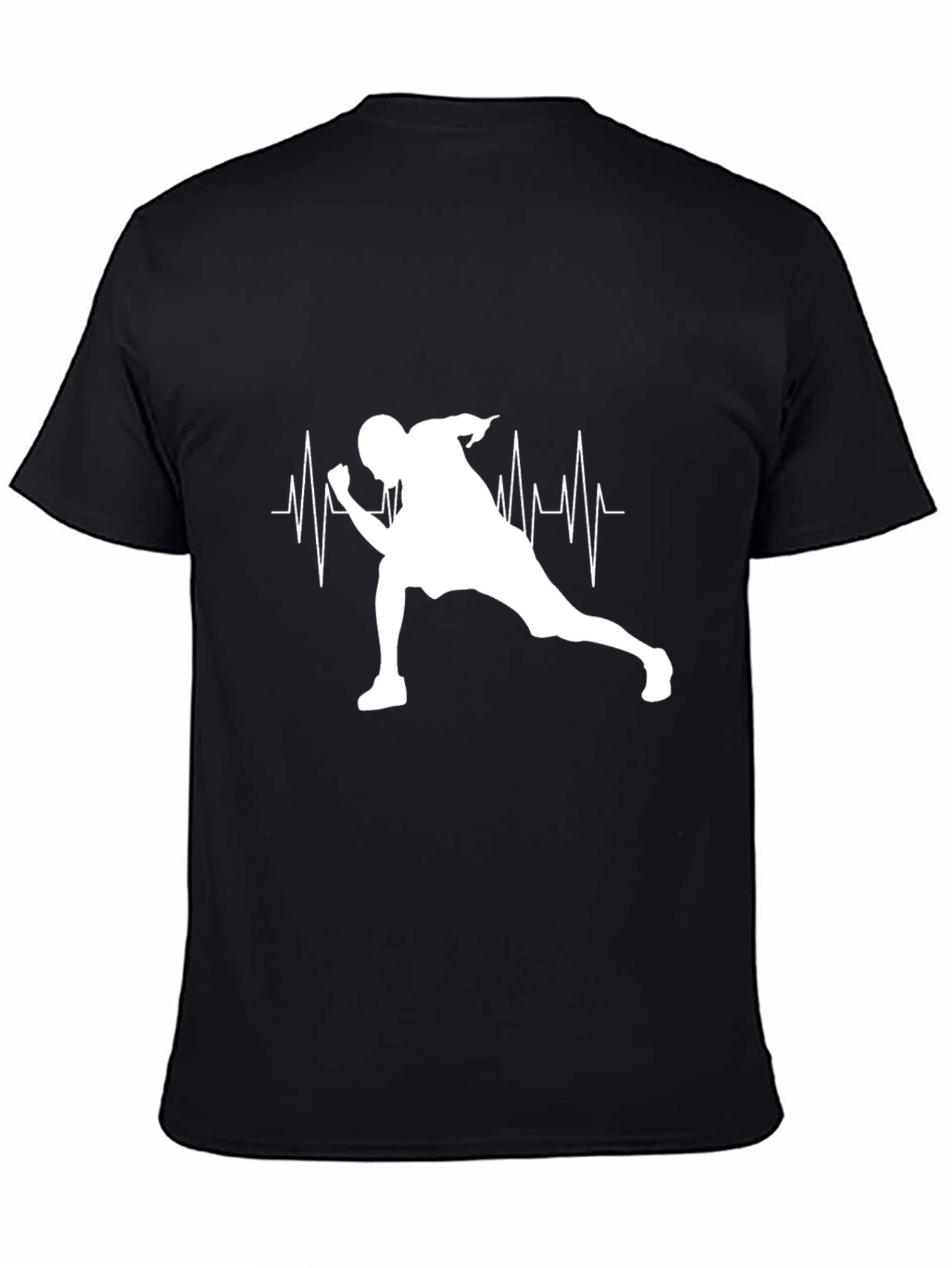 Heartbeat Runner Black T-Shirt
