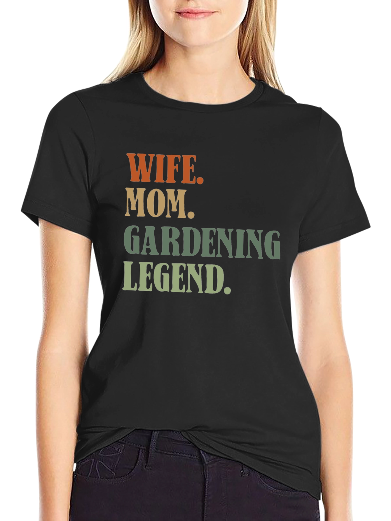 Wife Mom Gardening Legend T-Shirt