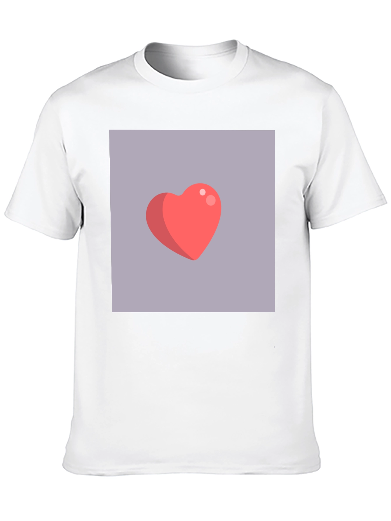 Heart Graphic Tee - Modern Black T-Shirt