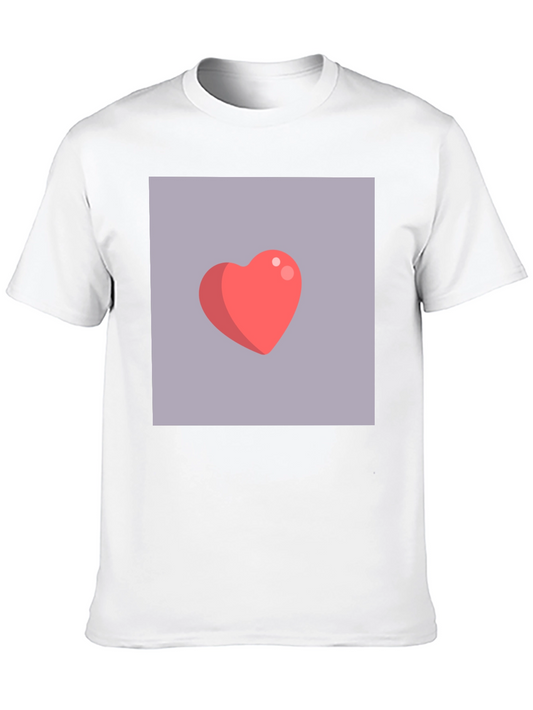 Heart Graphic Tee - Modern Black T-Shirt