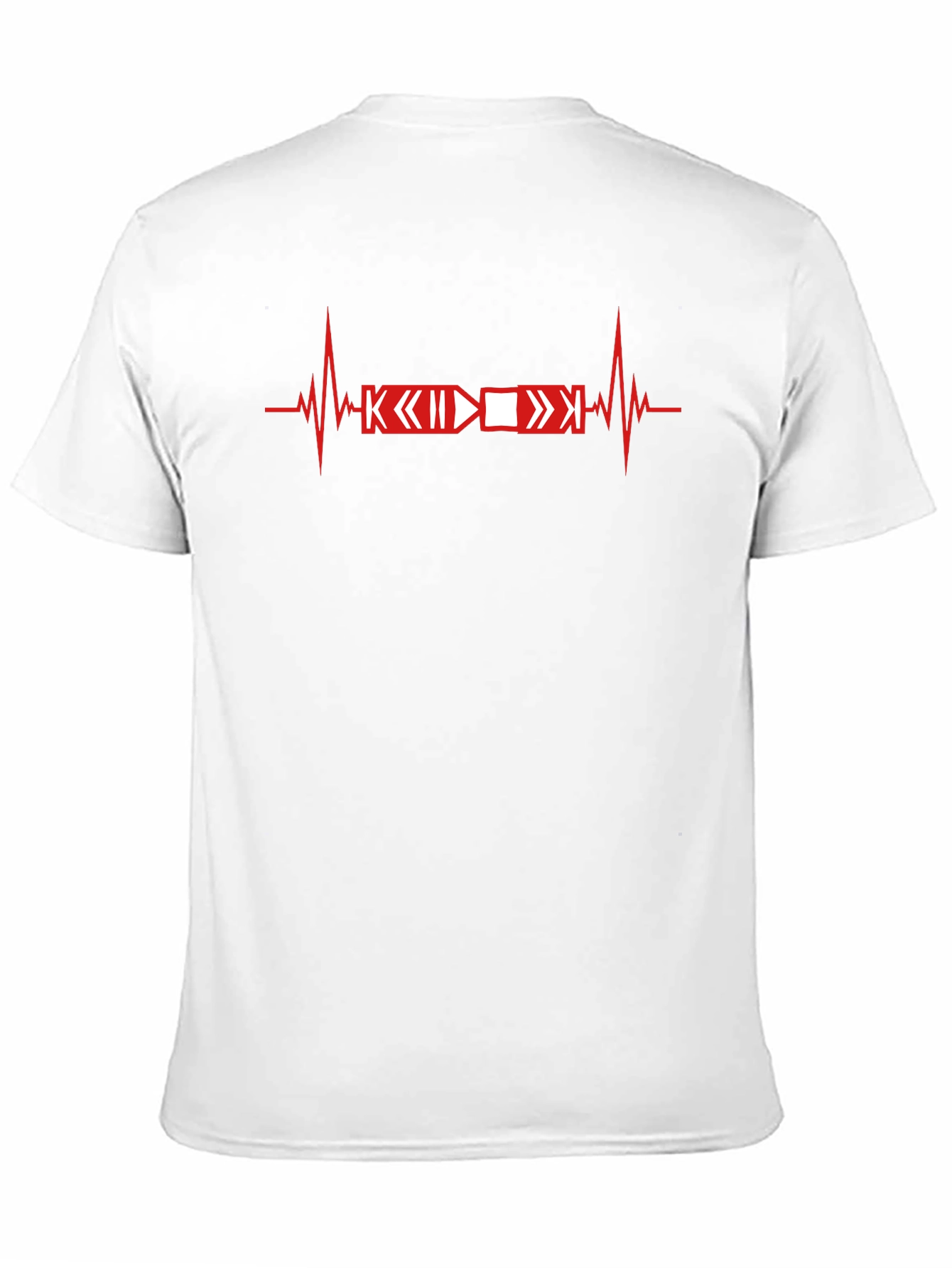 Heartbeat Music Lover T-Shirt - Black