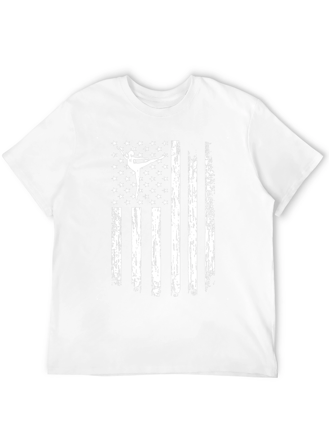 Ballet Dancer USA Flag Graphic T-Shirt