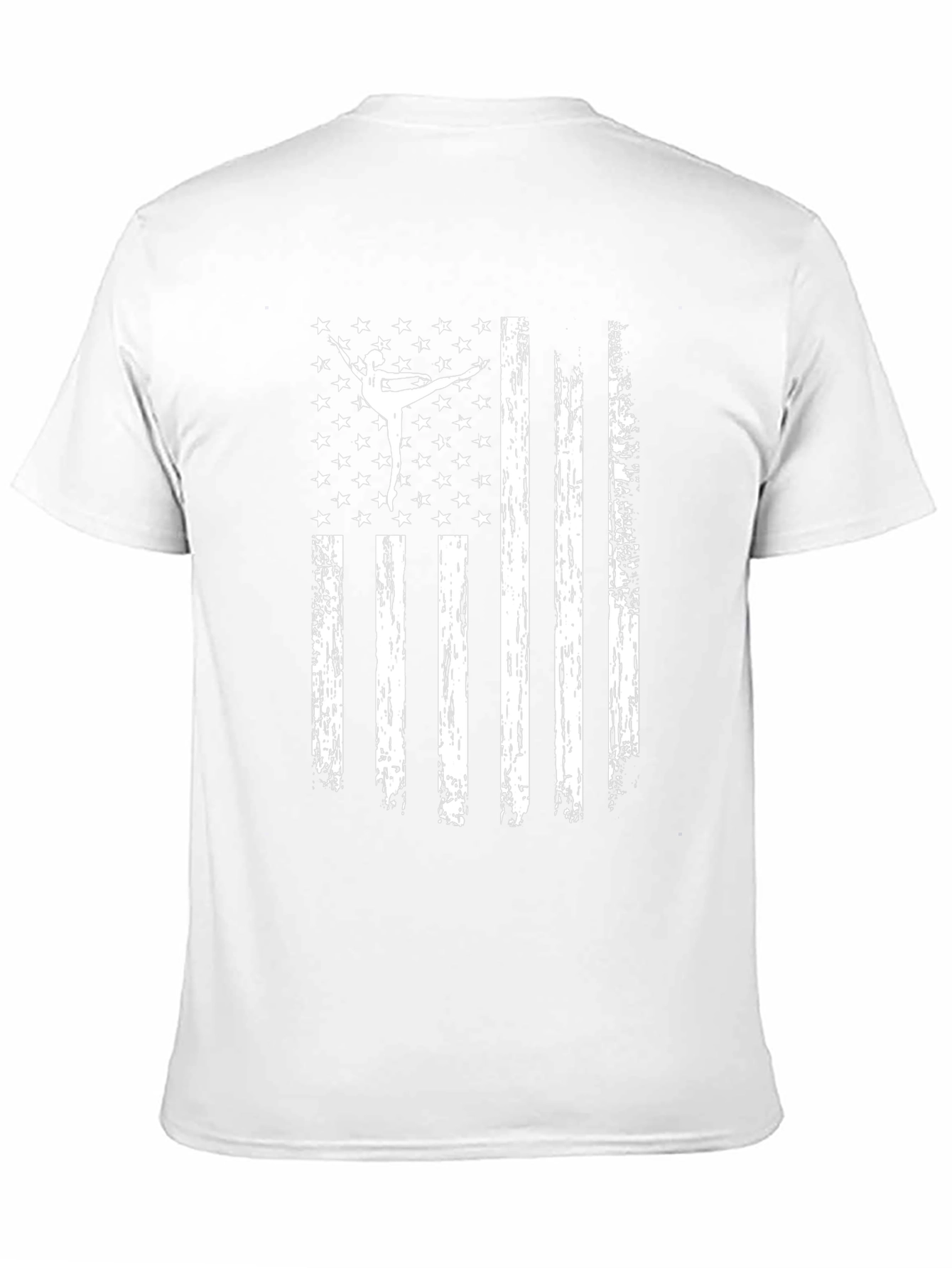 Ballet Dancer USA Flag Graphic T-Shirt