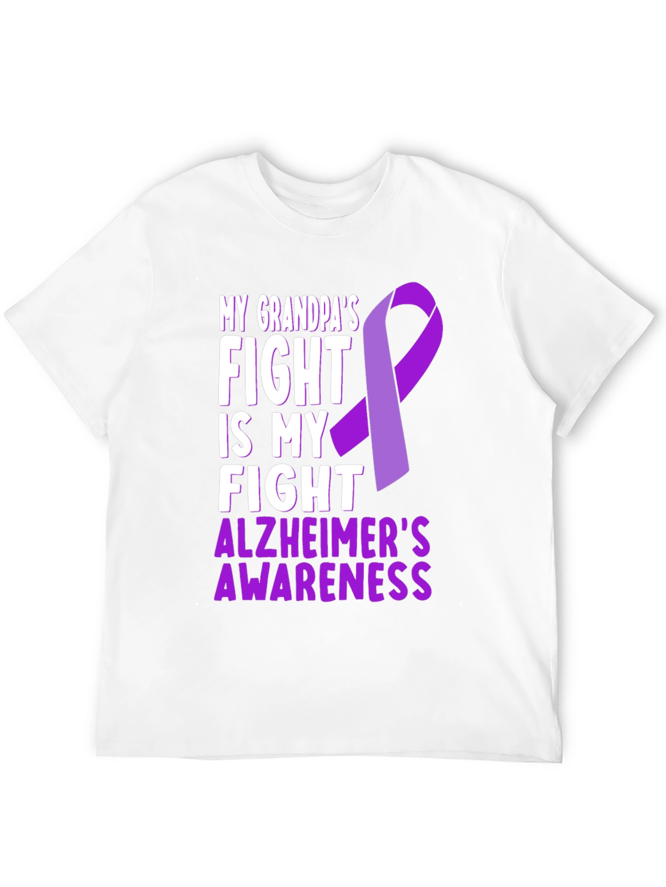 Alzheimers Awareness T-Shirt: Grandpas Fight