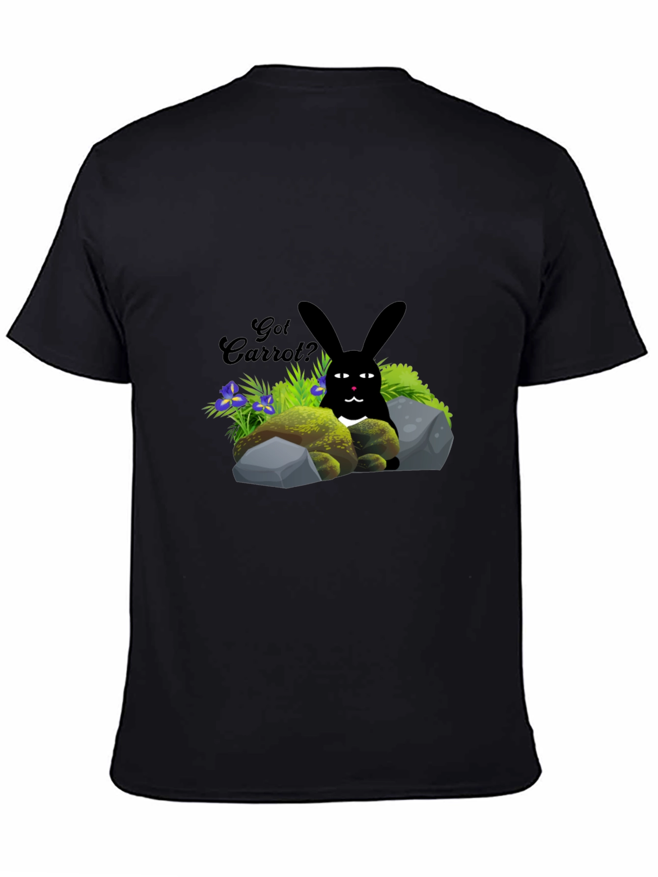Got Carrot? Black Bunny T-Shirt