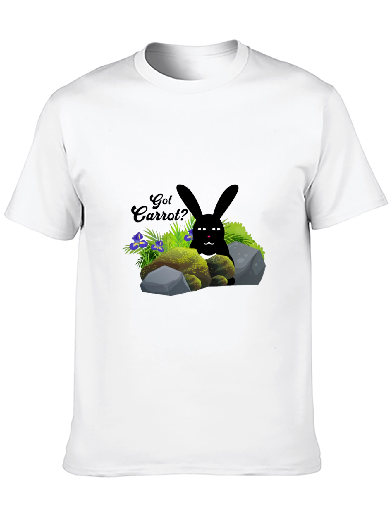 Got Carrot? Black Bunny T-Shirt
