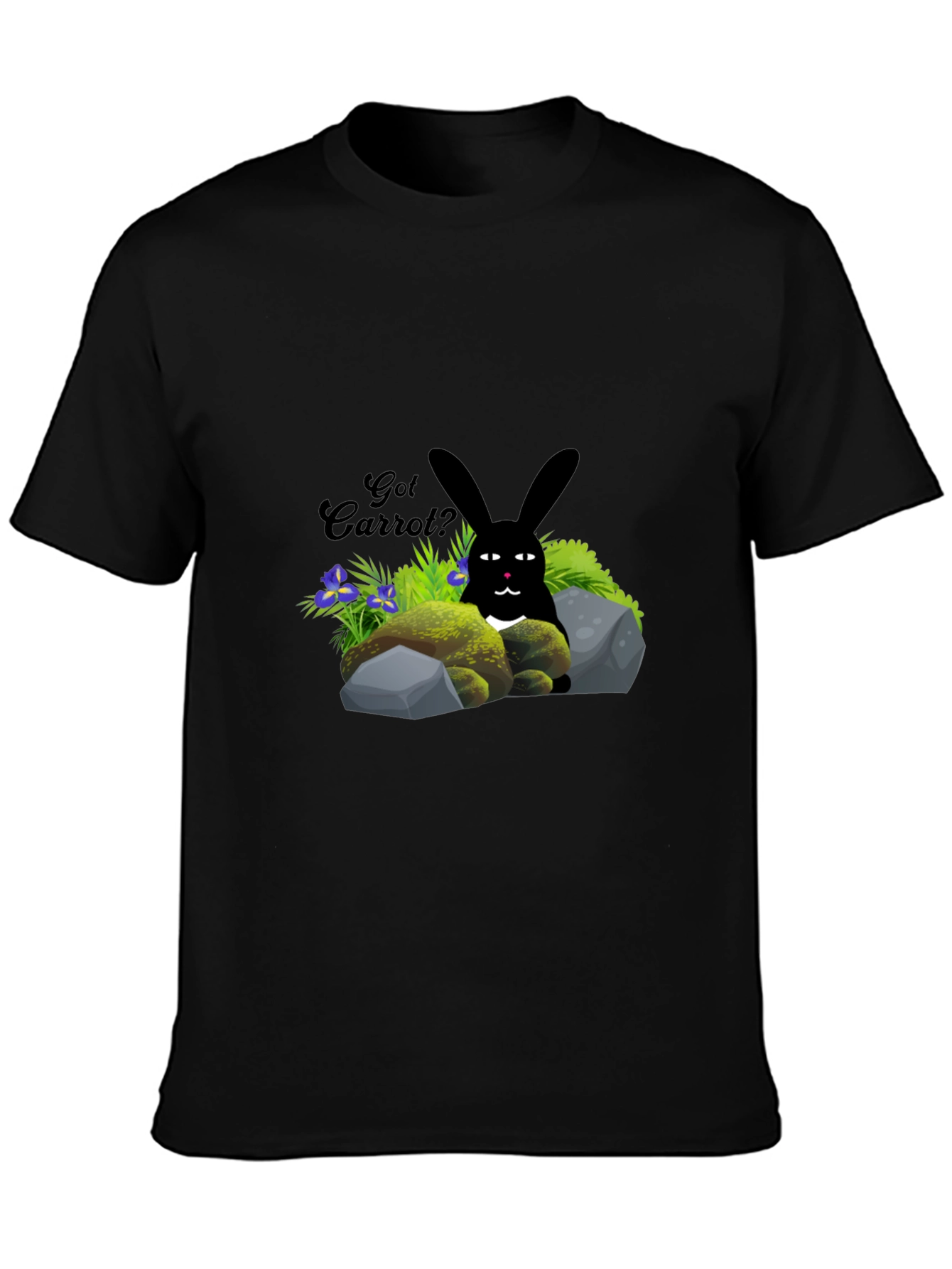 Got Carrot? Black Bunny T-Shirt