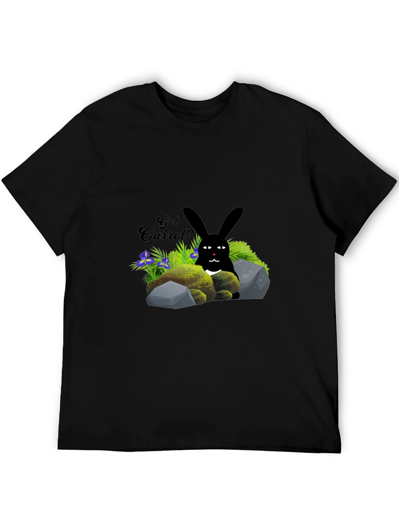 Got Carrot? Black Bunny T-Shirt