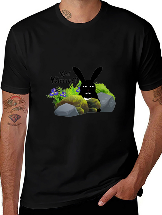 Got Carrot? Black Bunny T-Shirt