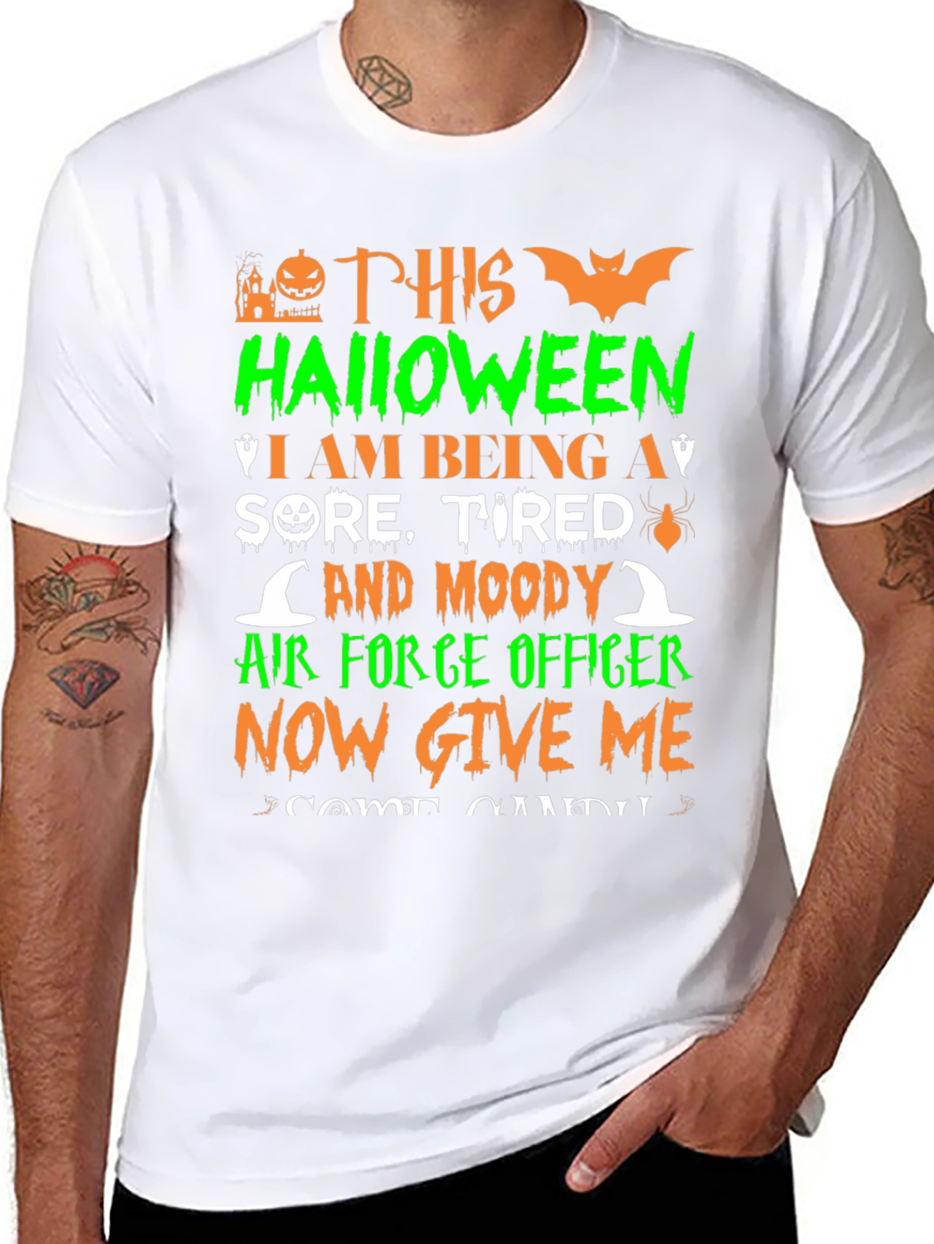 Halloween Air Force Officer T-Shirt