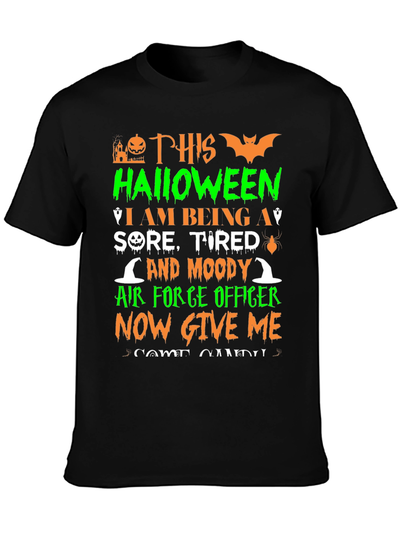 Halloween Air Force Officer T-Shirt