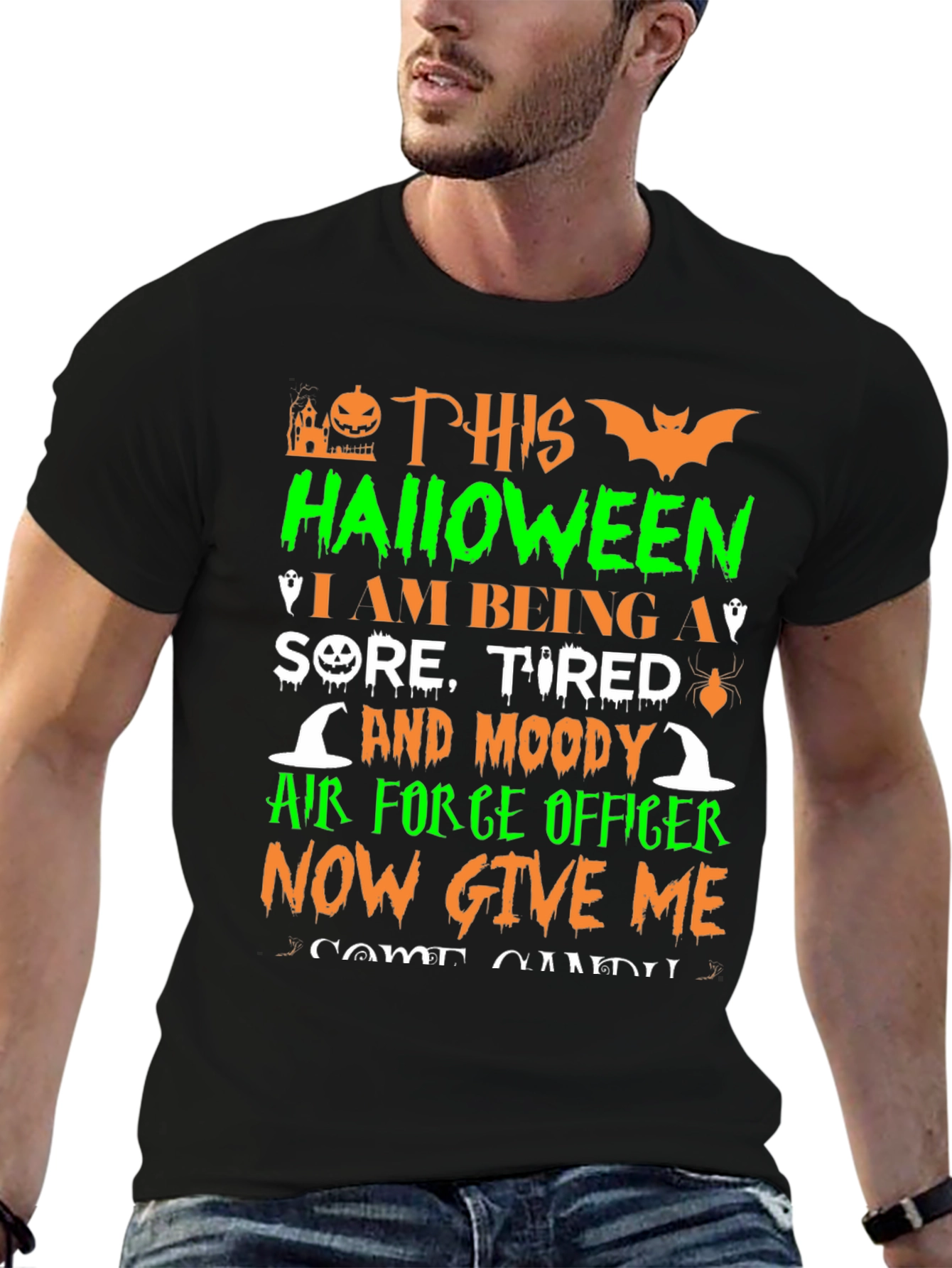 Halloween Air Force Officer T-Shirt