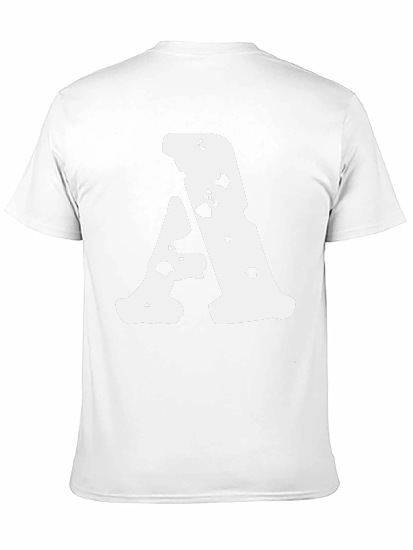 Grunge Letter A Black T-Shirt - Unique Design