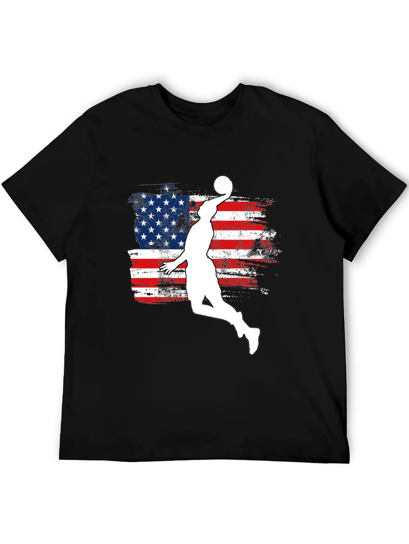 American Flag Basketball Graphic T-Shirt