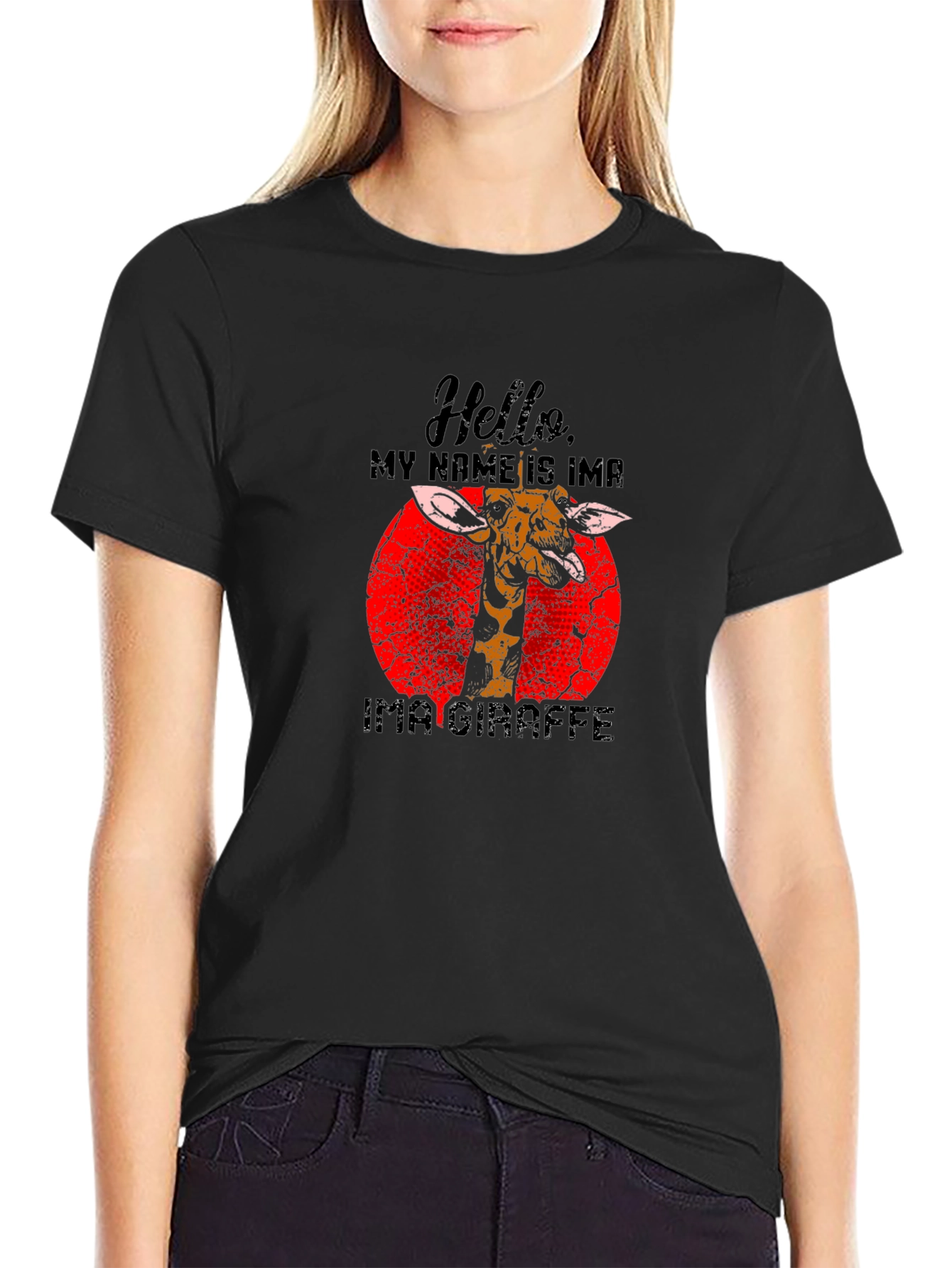 Hello My Name is Ima Giraffe T-Shirt