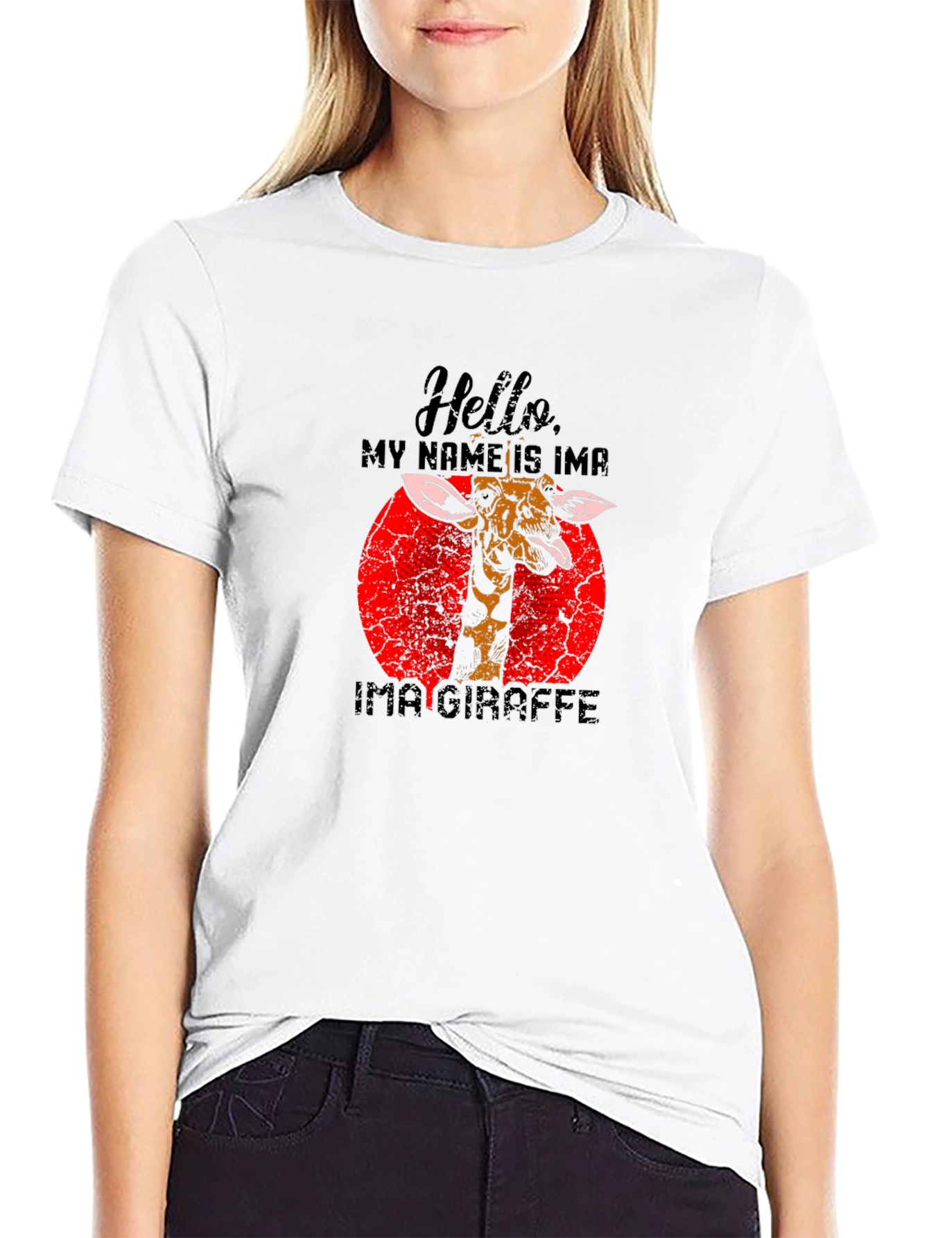 Hello My Name is Ima Giraffe T-Shirt