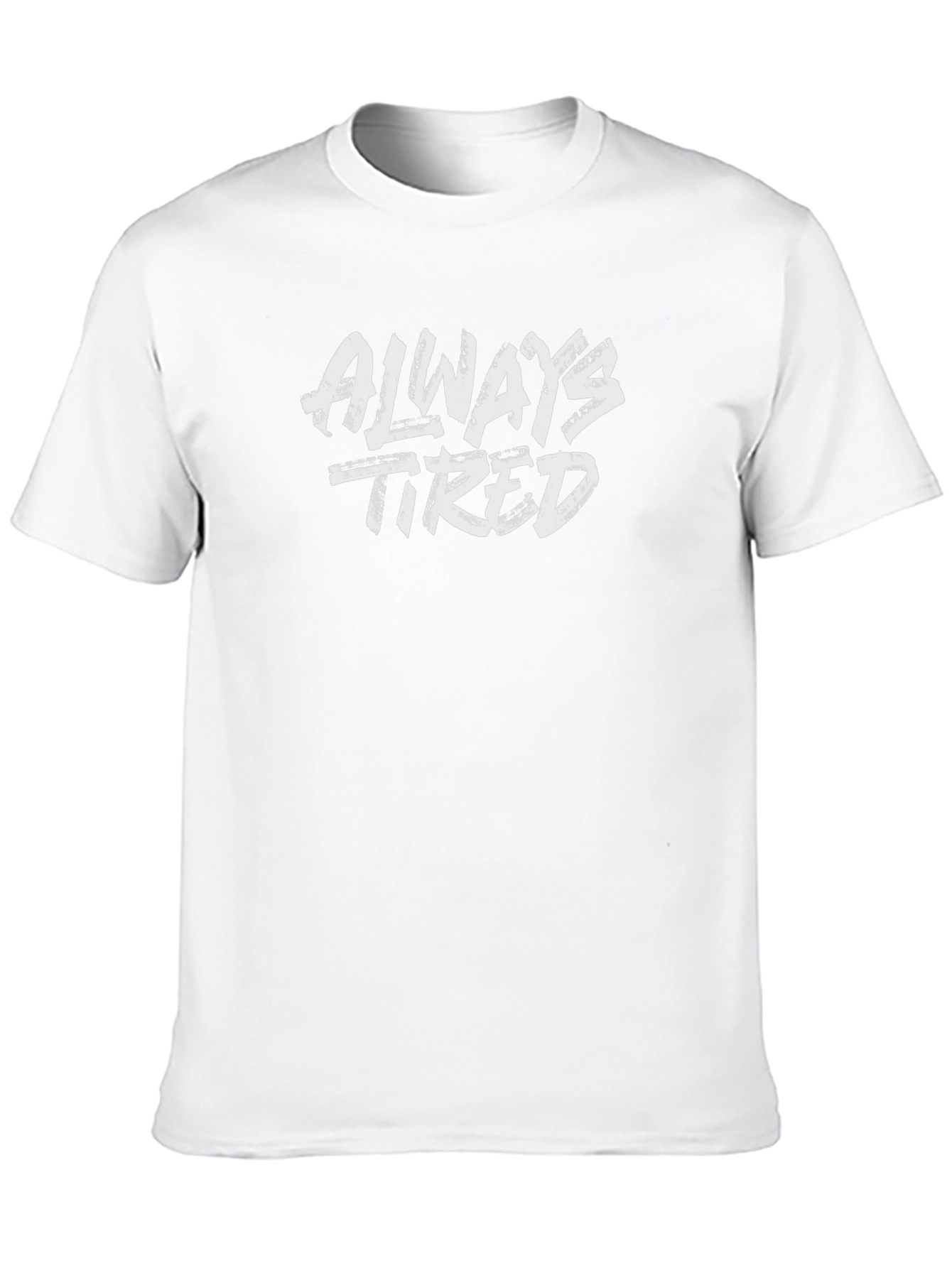 Always Tired Graphic Print Black T-Shirt