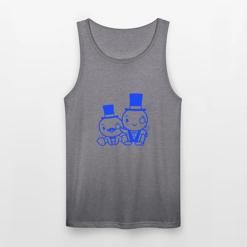 2 Birds Rich Wealthy Two Gentlemen Top Hat Sir Mr.