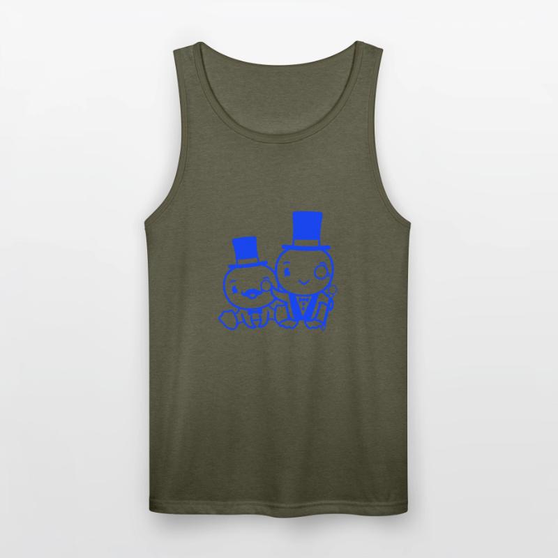 2 Birds Rich Wealthy Two Gentlemen Top Hat Sir Mr.