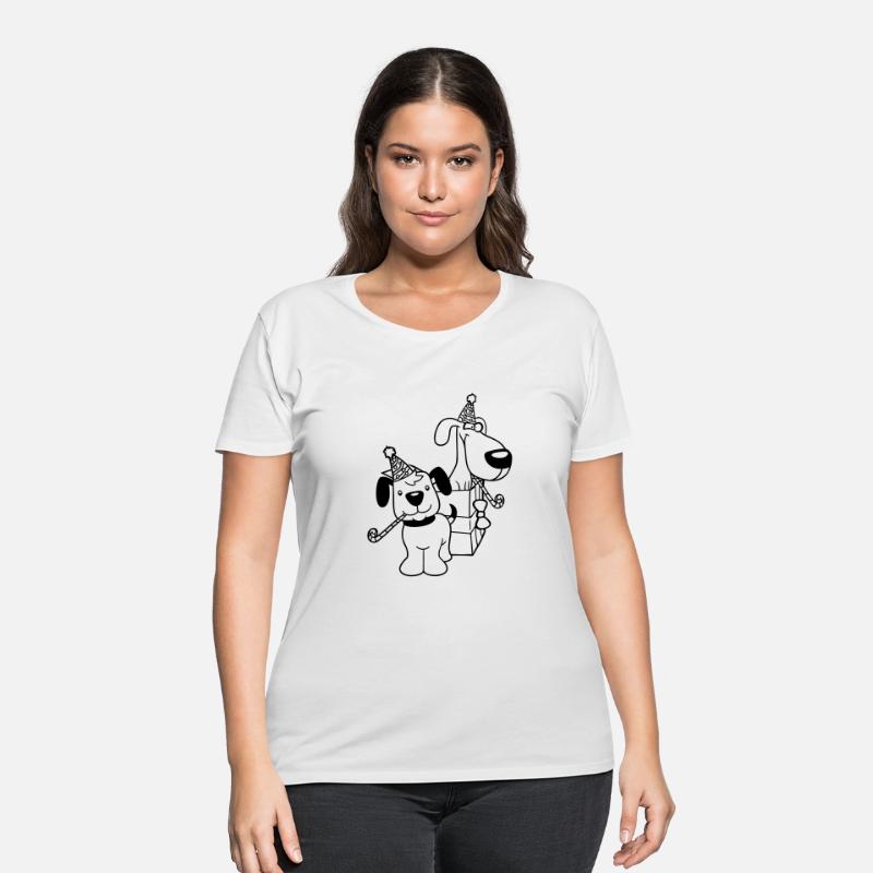 2 Dogs Birthday Present Gift Party Hat Celebrate