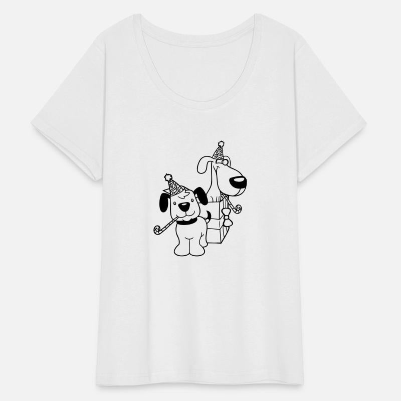 2 Dogs Birthday Present Gift Party Hat Celebrate