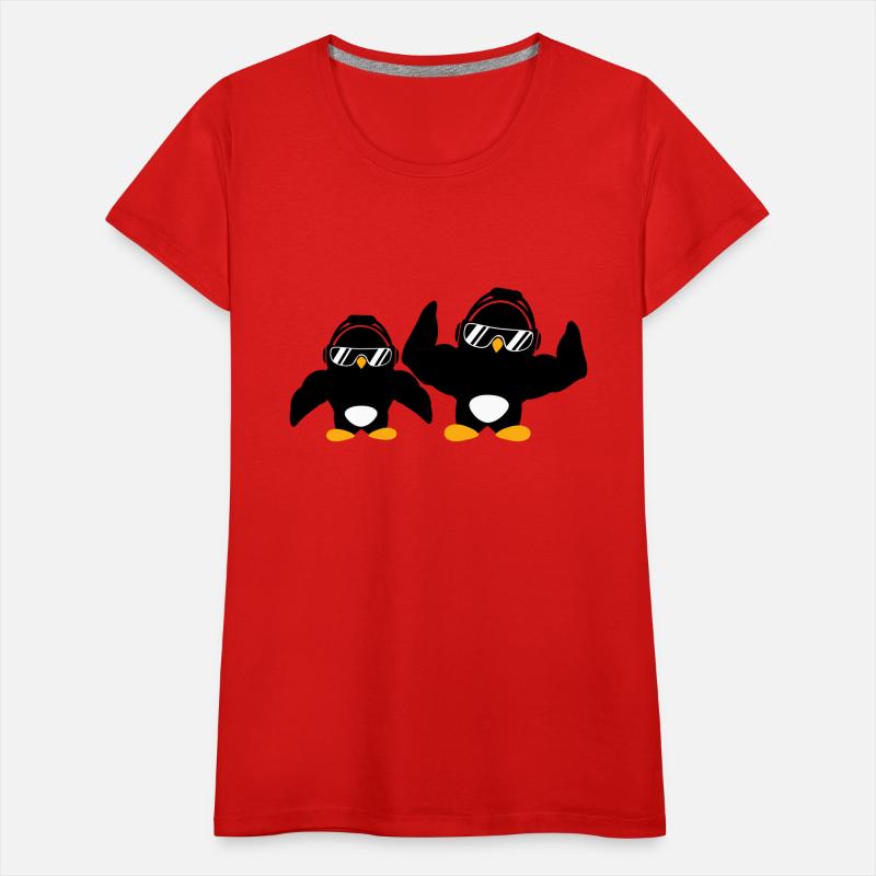 2 Penguins Bodybuilder Sunglasses Headphones Team