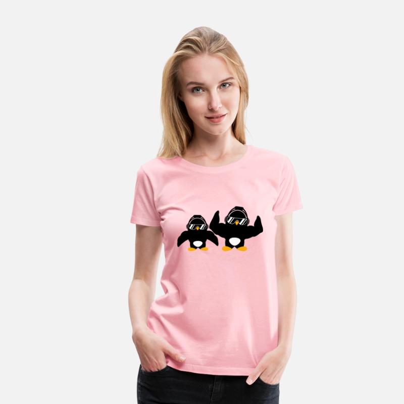 2 Penguins Bodybuilder Sunglasses Headphones Team