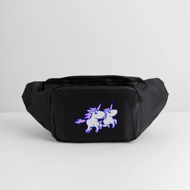 2 unicorns team riding fast gallop crew friends