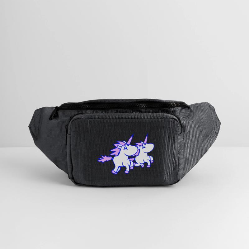 2 unicorns team riding fast gallop crew friends