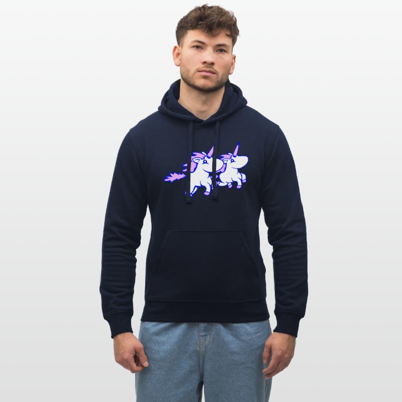 2 unicorns team riding fast gallop crew friends