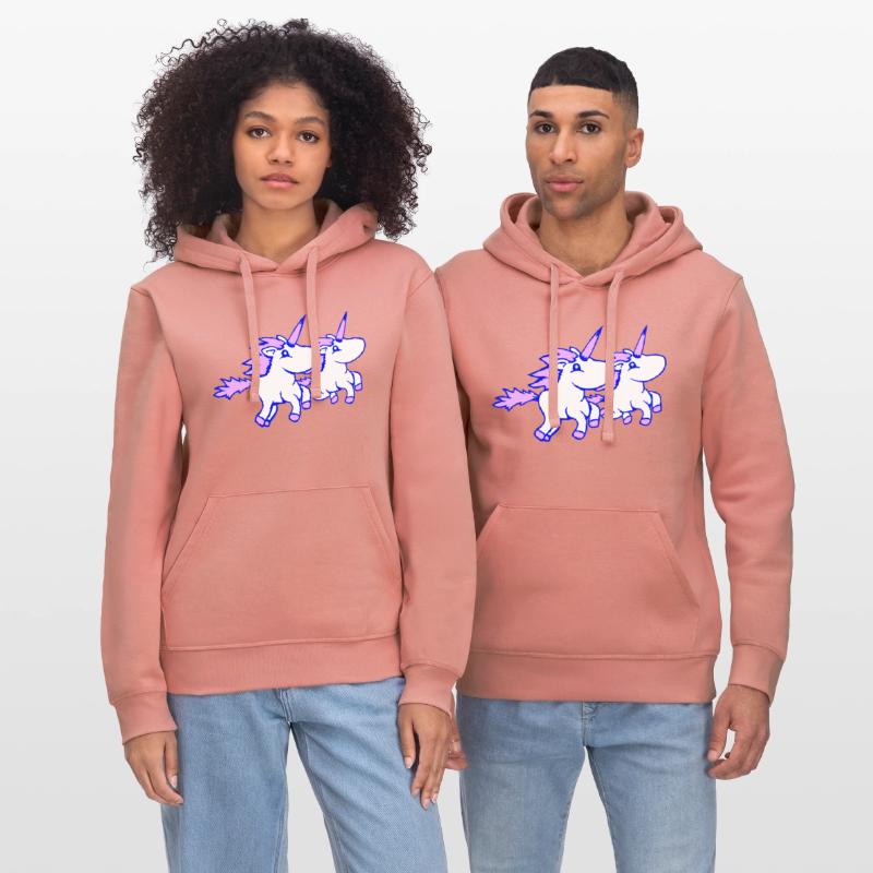 2 unicorns team riding fast gallop crew friends