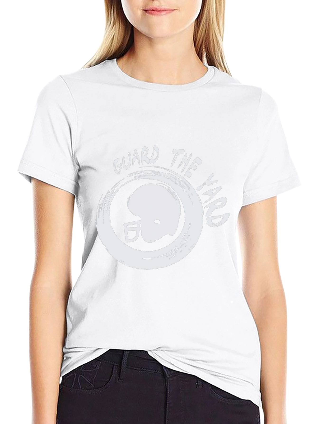 Guard The Yard T-Shirt - Football Helmet Graphic Tee