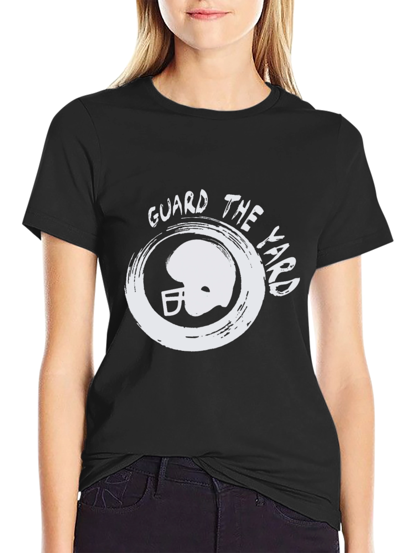 Guard The Yard T-Shirt - Football Helmet Graphic Tee