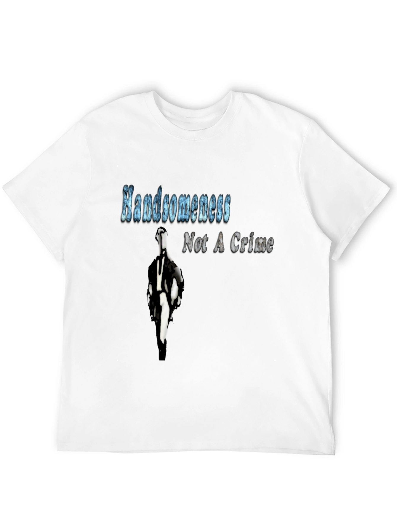 Handsome Not a Crime T-Shirt Graphic Novelty