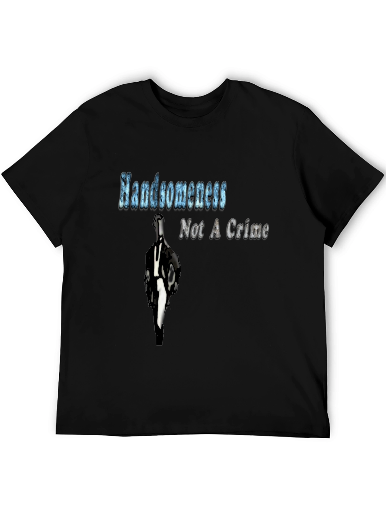 Handsome Not a Crime T-Shirt Graphic Novelty