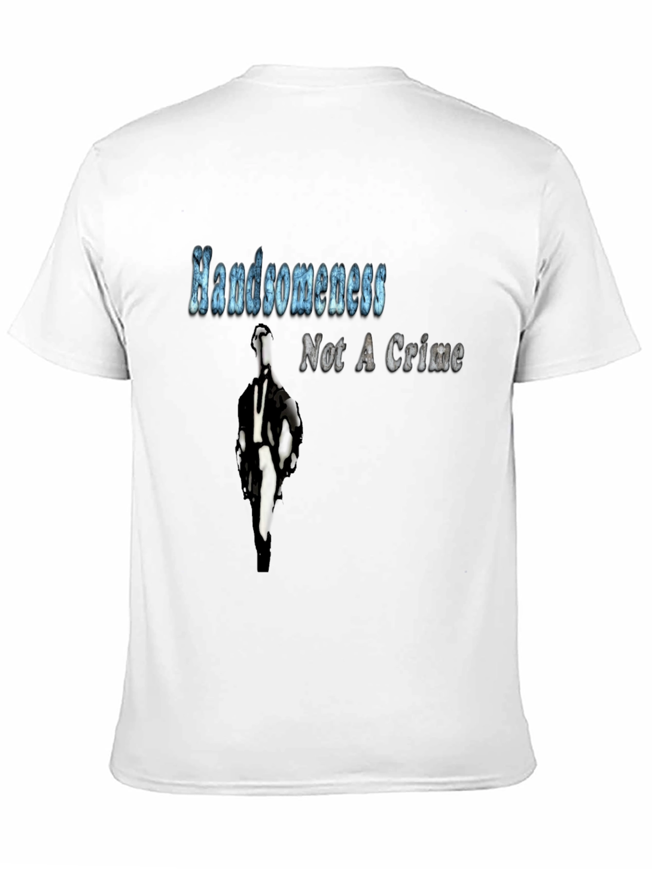 Handsome Not a Crime T-Shirt Graphic Novelty