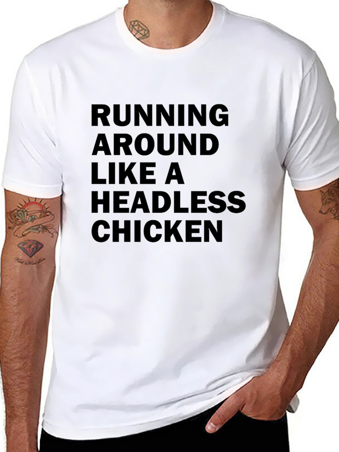 Headless Chicken Graphic Tee - Funny Novelty Shirt