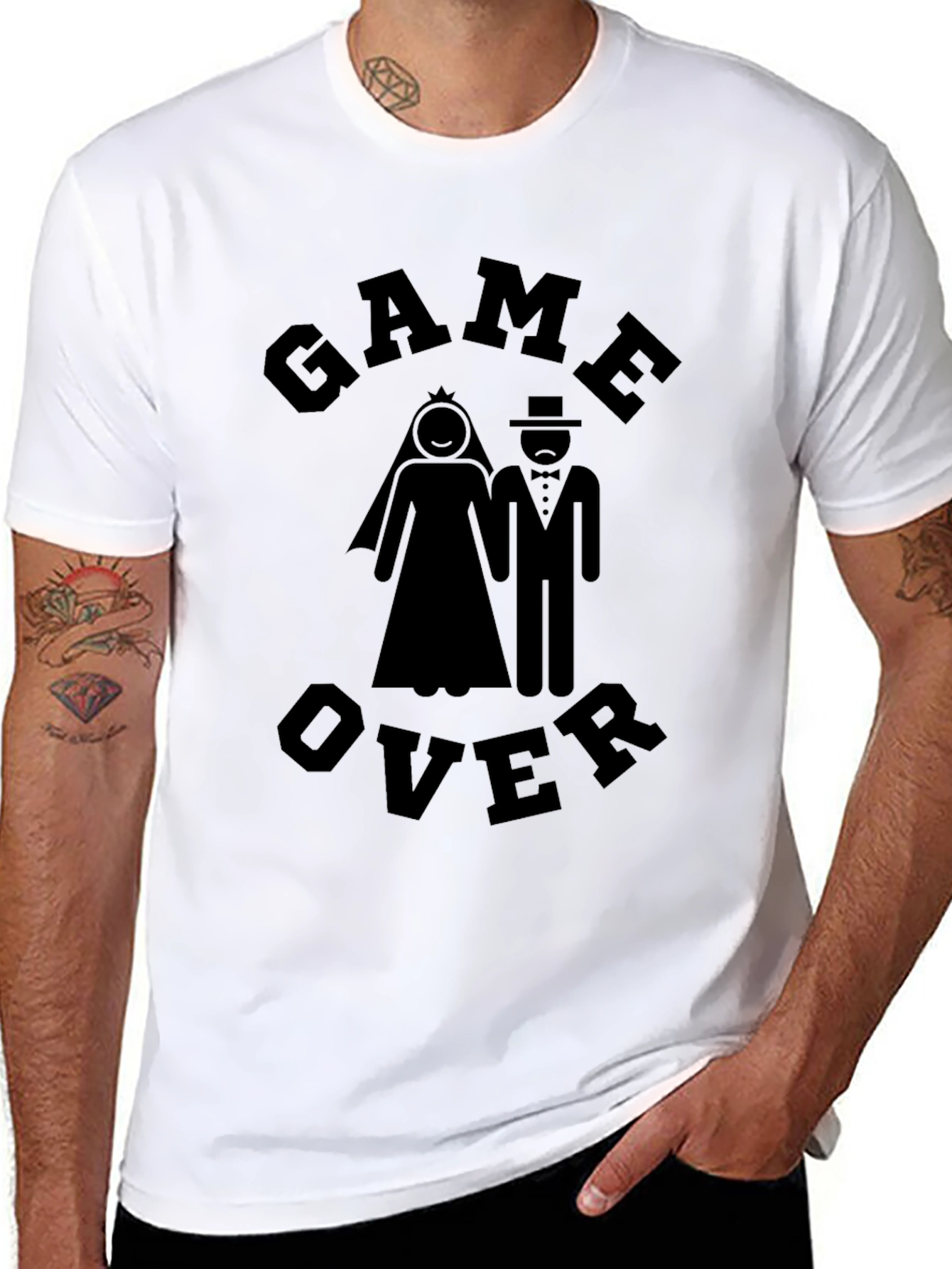 Game Over Wedding T-Shirt Groom Gift